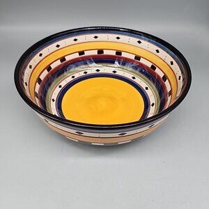 Argentina by Tabletops Unlimited 10" Hand Painte Southwestern Style Serving Bowl